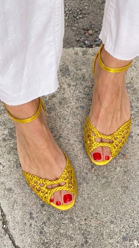 Isadora™ | Sandali Intrecciati Dorati