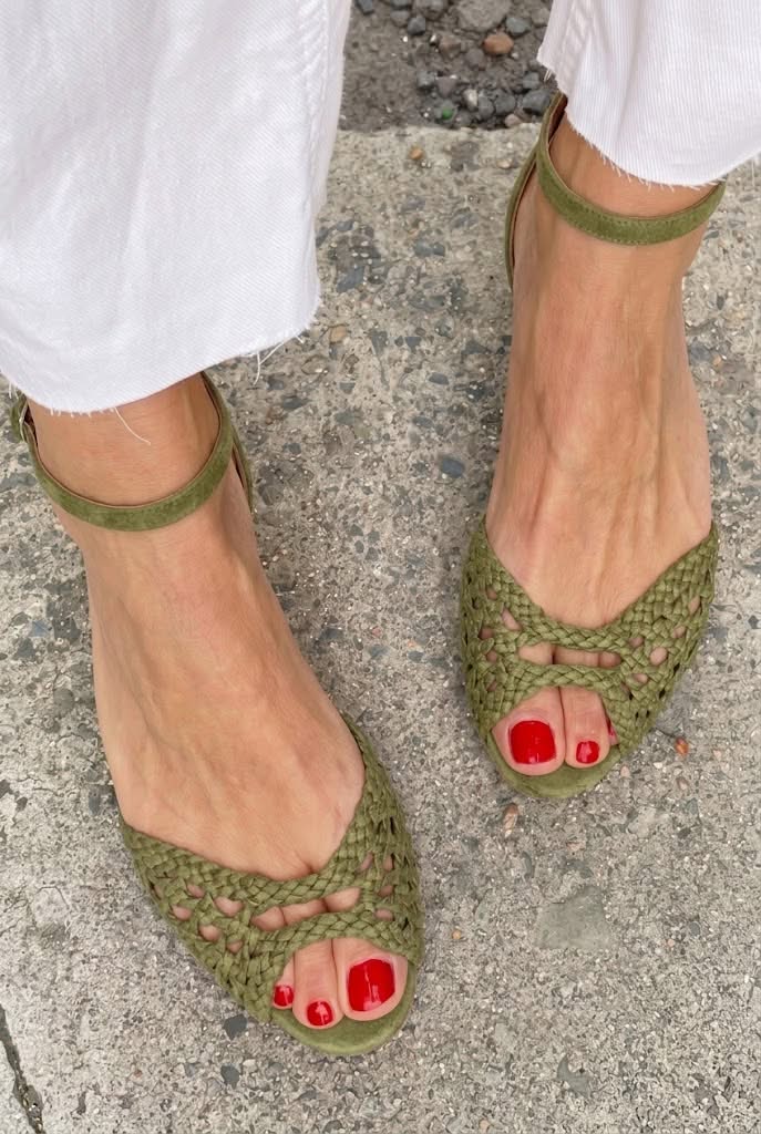Isadora™ | Sandali Intrecciati Dorati