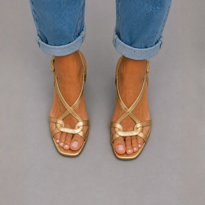 Soleil™ | Sandali Dorati, Charme Estivo