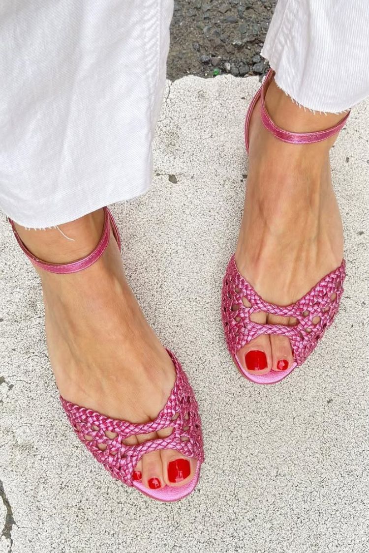 Isadora™ | Sandali Intrecciati Dorati