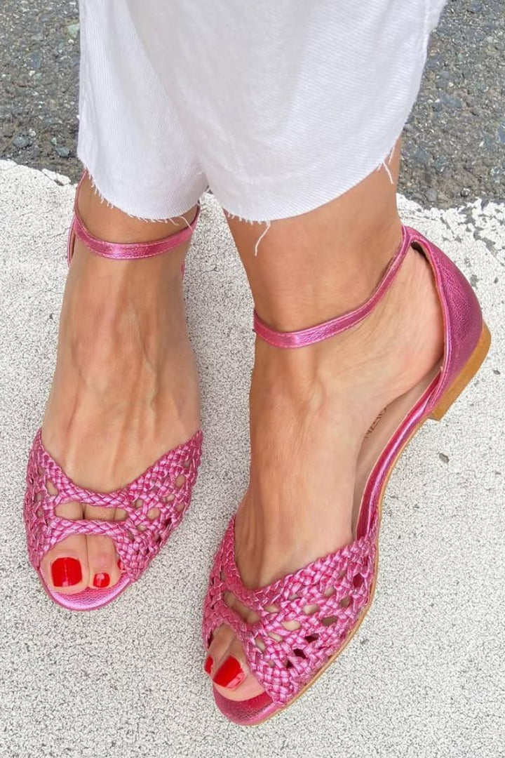 Isadora™ | Sandali Intrecciati Dorati