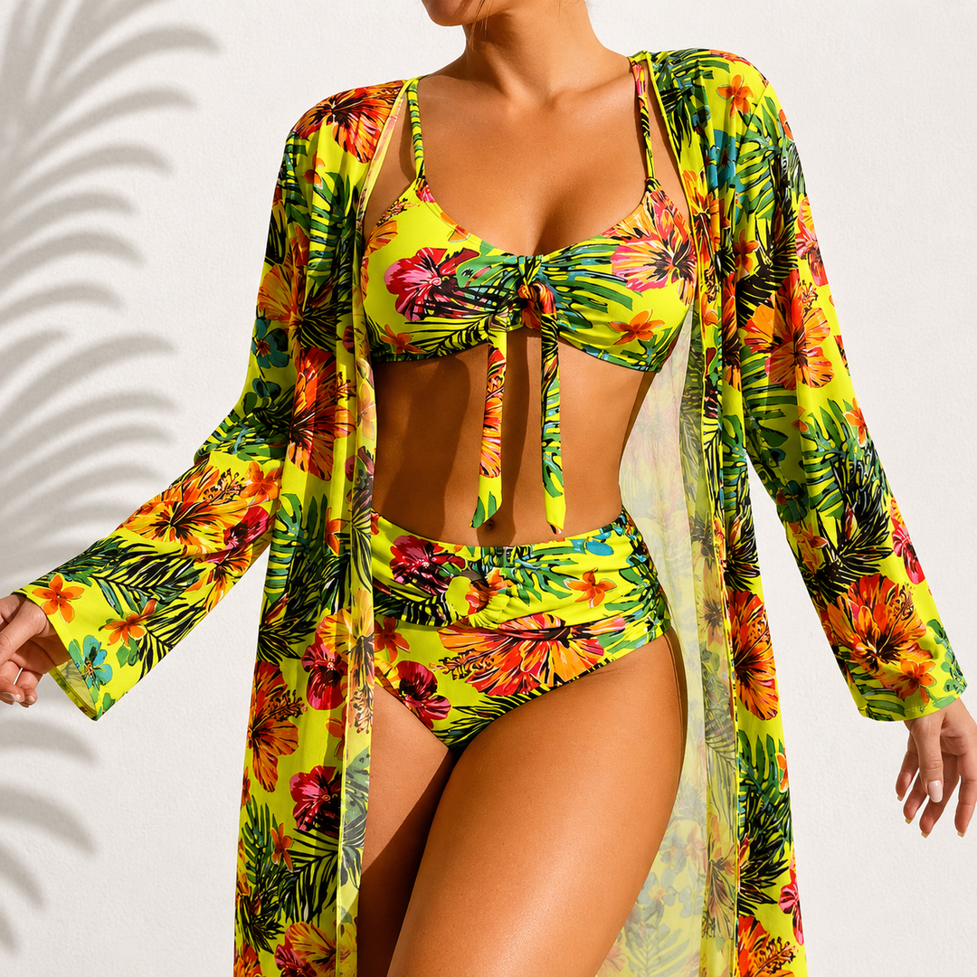 DONATI | Bikini 3 Pezzi Elegante Tropicale Marie